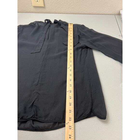 Greylin Blouse S Sheer Classy Classic Preppy Capsule Quiet Luxury Career Work - Picture 11 of 13